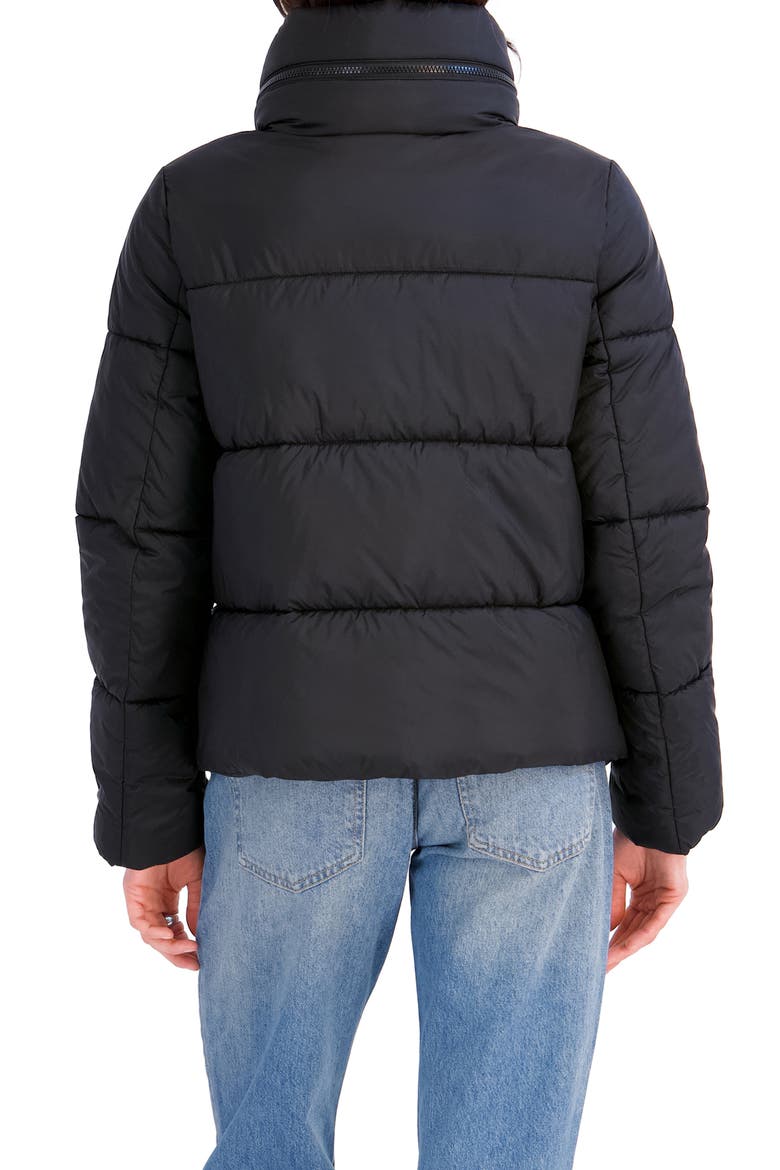 Dakota Quilted Puffer Jacket, Alternate, color, BLACK
