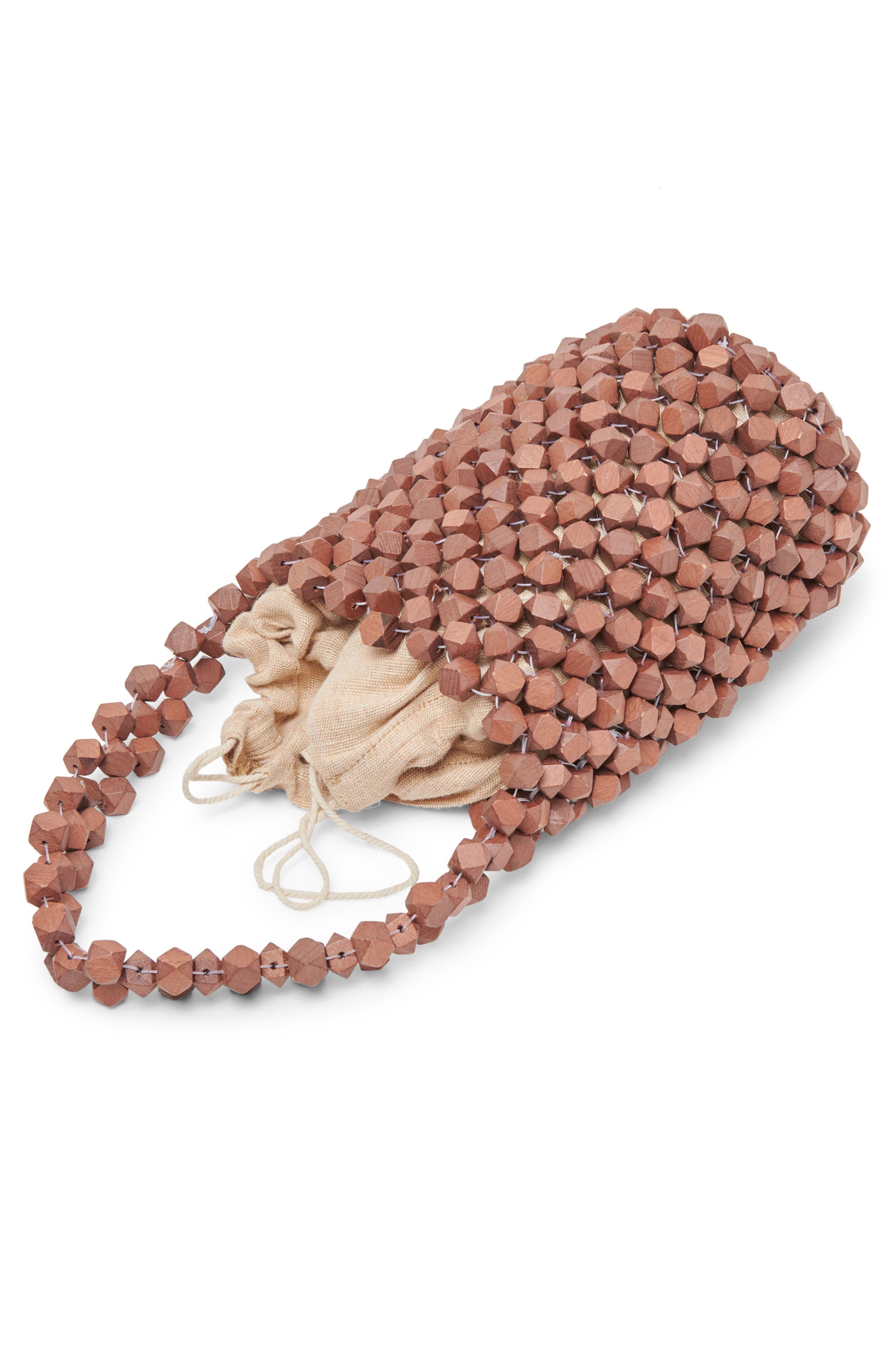 Dolce Vita Malou Beaded Tote Bag, Alternate, color, Brown