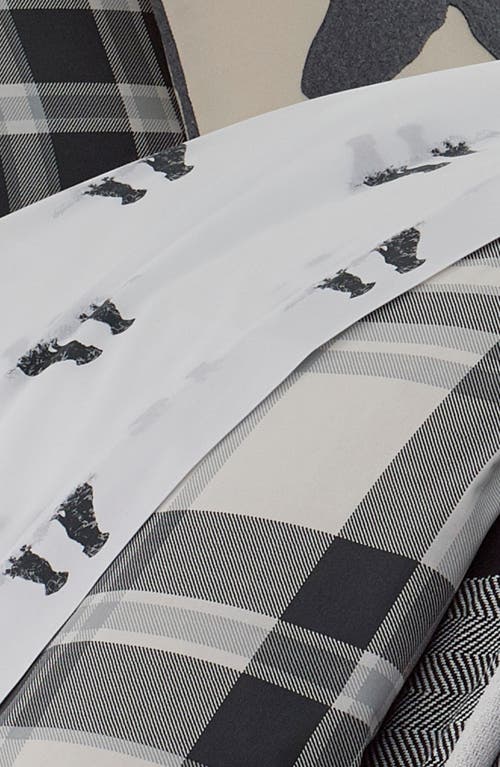 Eddie Bauer Coal Creek Plaid Twin Comforter & Sham Set In Charcoal