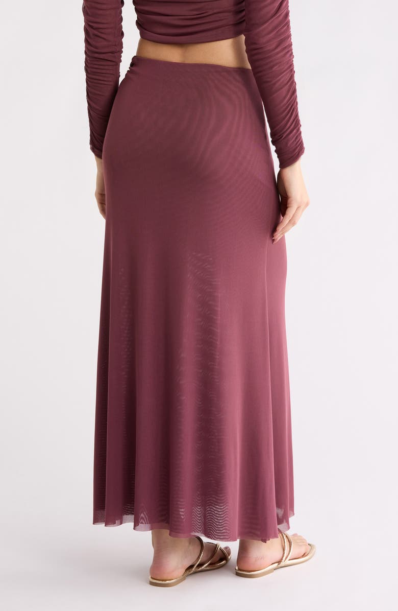 ViX Paula Hermanny Amira Mesh Cover-Up Midi Skirt, Alternate, color, Purple