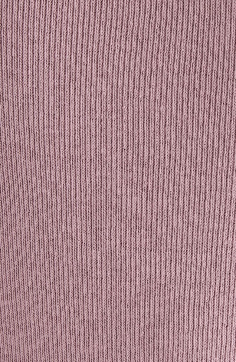 Chloé Rib Organic Cotton Henley, Alternate, color, Blushy Purple