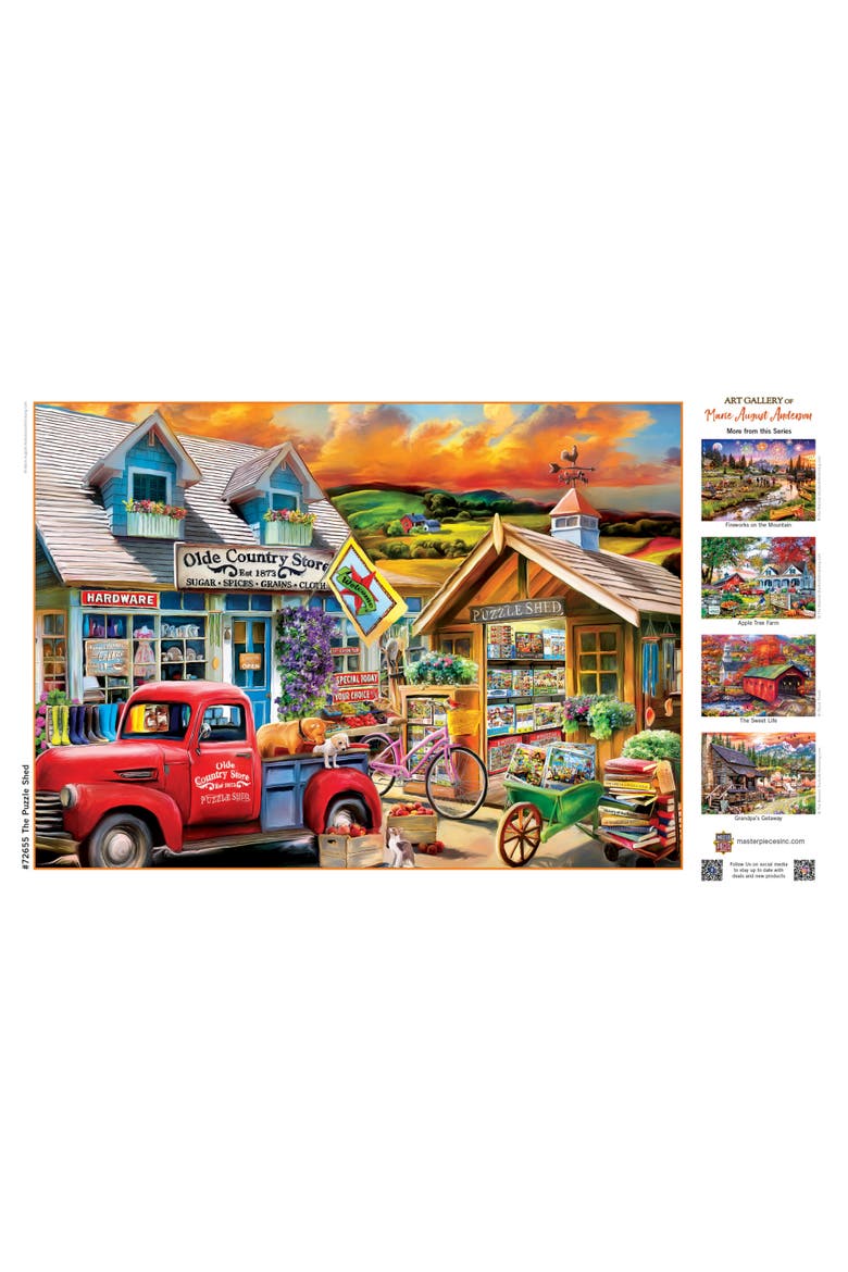 The Puzzle Shed 1000 Piece Jigsaw Puzzle, Alternate, color, Multicolor