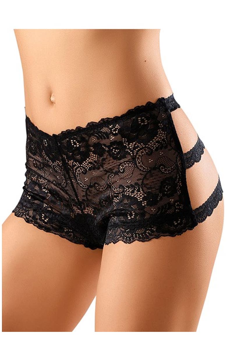 Women's Cutout Bikini Brief, Alternate, color, Black
