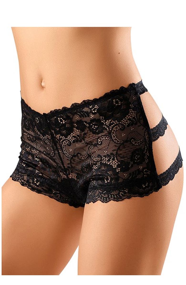 LASCANA Women's Cutout Bikini Brief, Alternate, color, Black