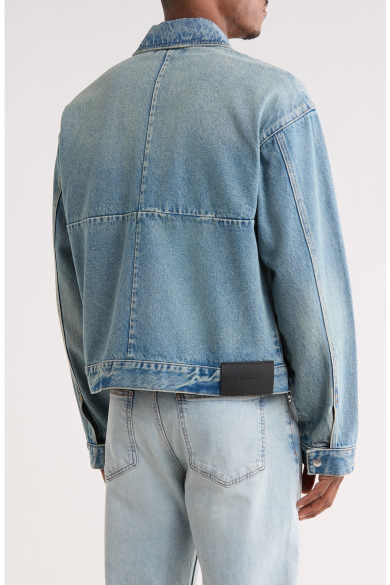 Full Zip Denim Jacket, Alternate, color, INDIGO