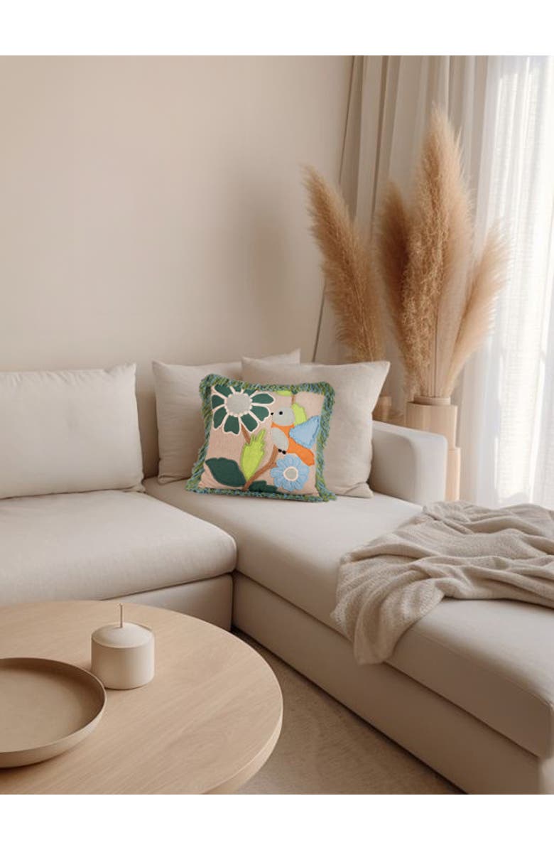 GAURI KOHLI Palermo Throw Pillow Cover, Alternate, color, Green