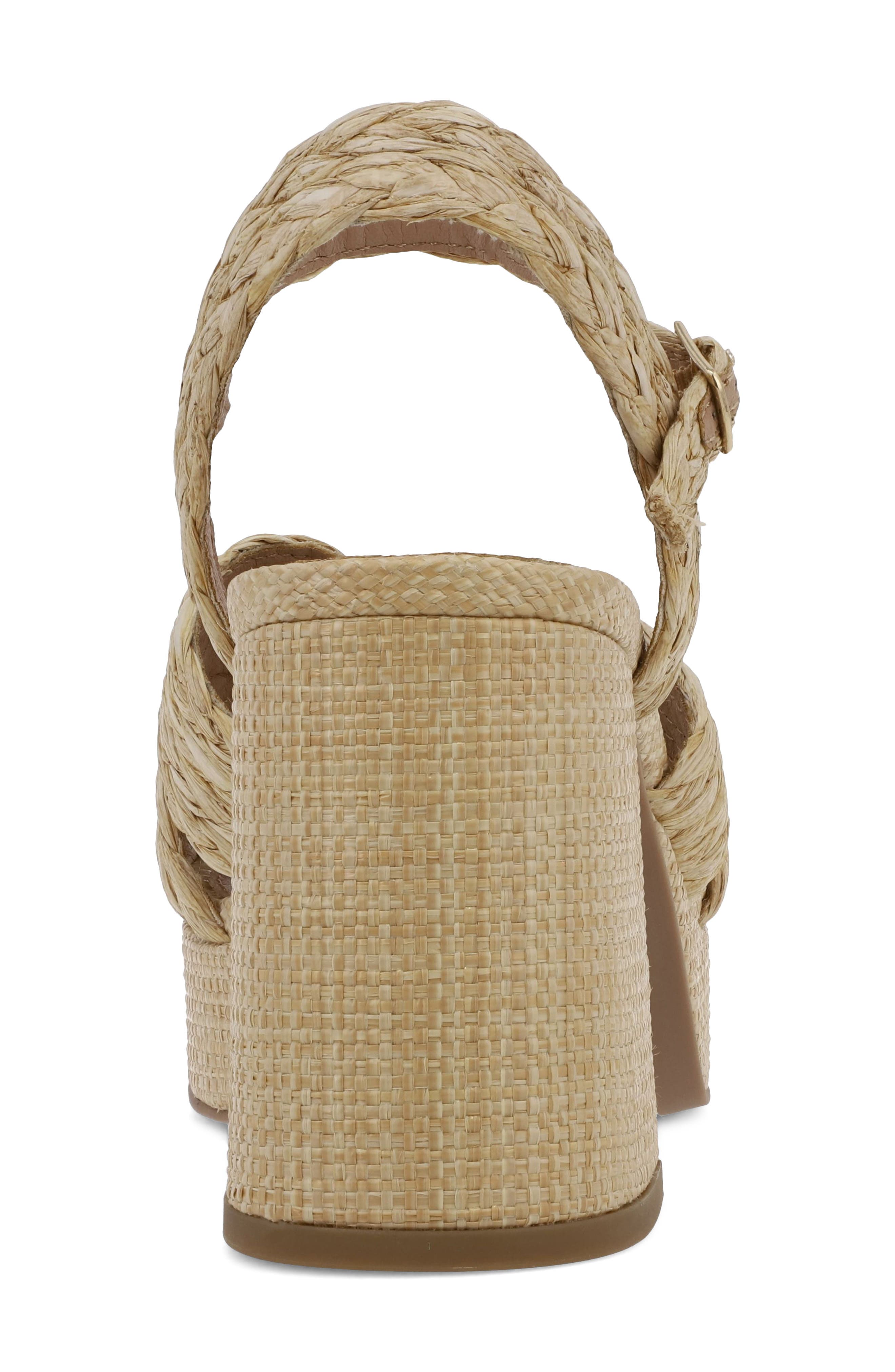 Ankle Strap Platform Sandal, Alternate, color, NATURAL