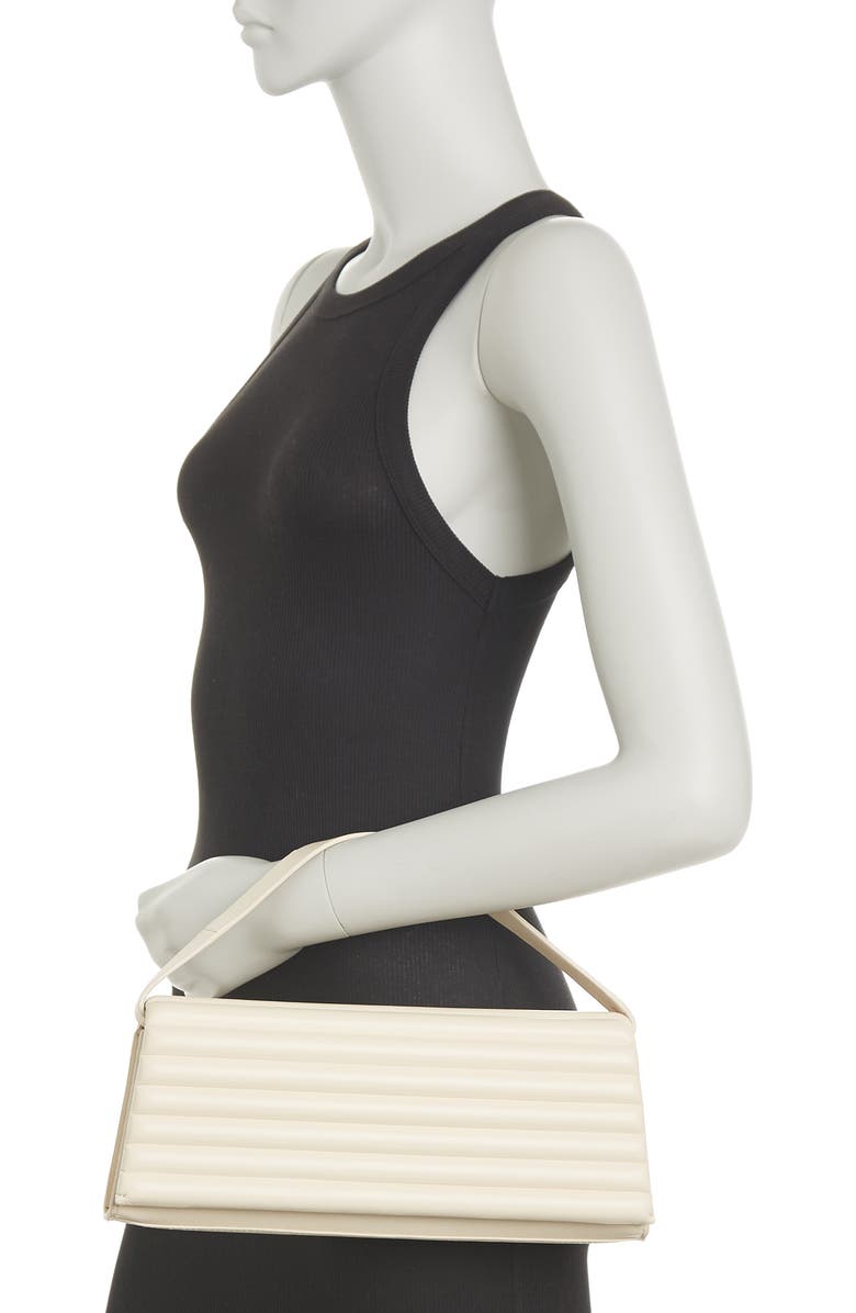 Louise et Cie Alez Quilted Padded Leather Clutch, Alternate, color,