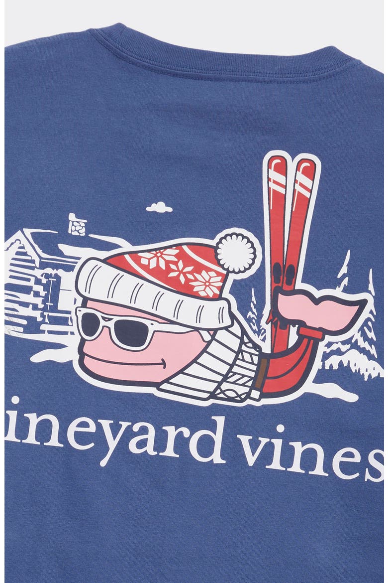 Après Ski Whale Long Sleeve Cotton Graphic Pocket T-Shirt, Alternate, color, MOONSHINE
