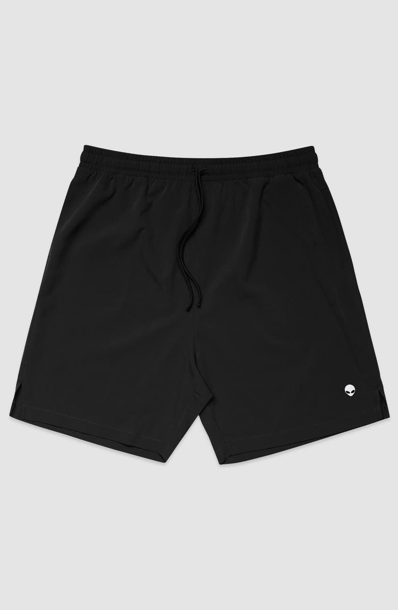 Dalix Mens Lil Alien Midweight Active Short, Main, color, Black