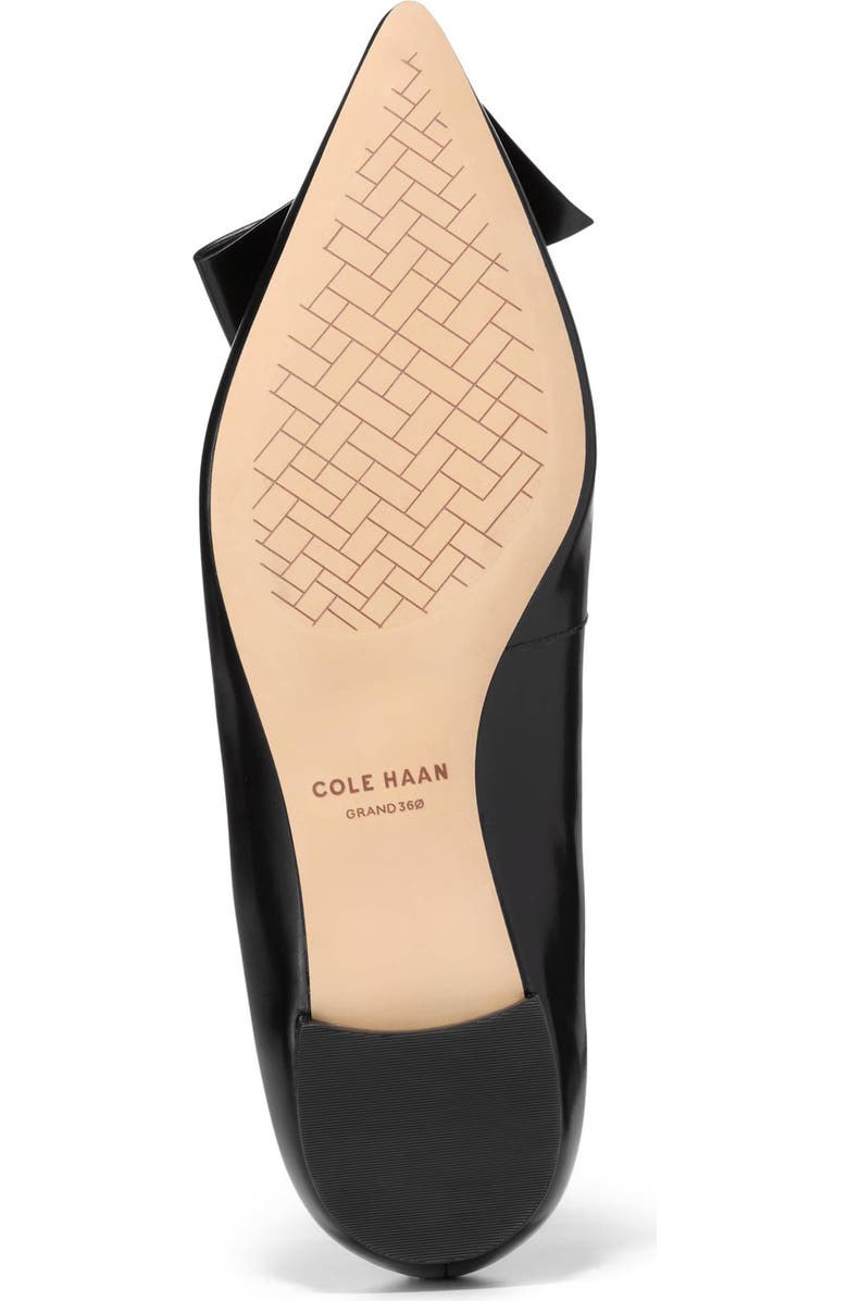 Cole Haan Felicia Bow Ballet Flat, Alternate, color, Black Leather