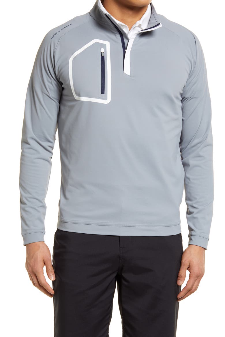 Forge Performance Quarter Zip Pullover, Main, color, LONDON