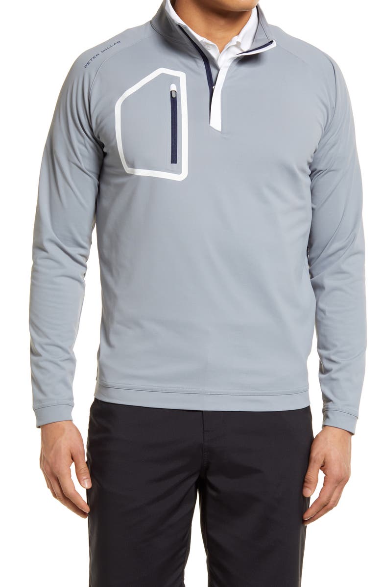 Peter Millar Forge Performance Quarter Zip Pullover, Main, color,