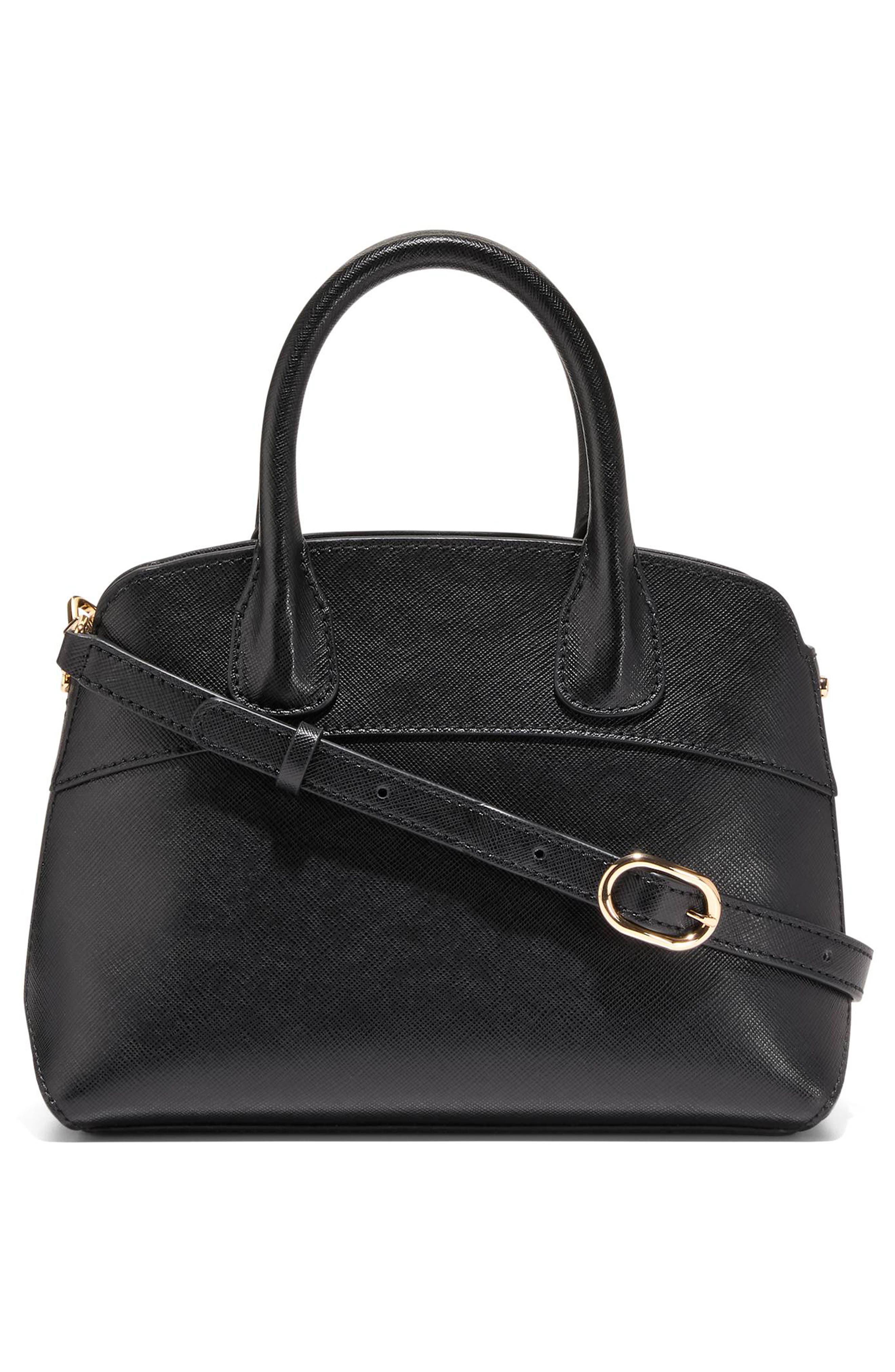 Cole Haan The Lady Small Satchel Bag, Alternate, color, Black