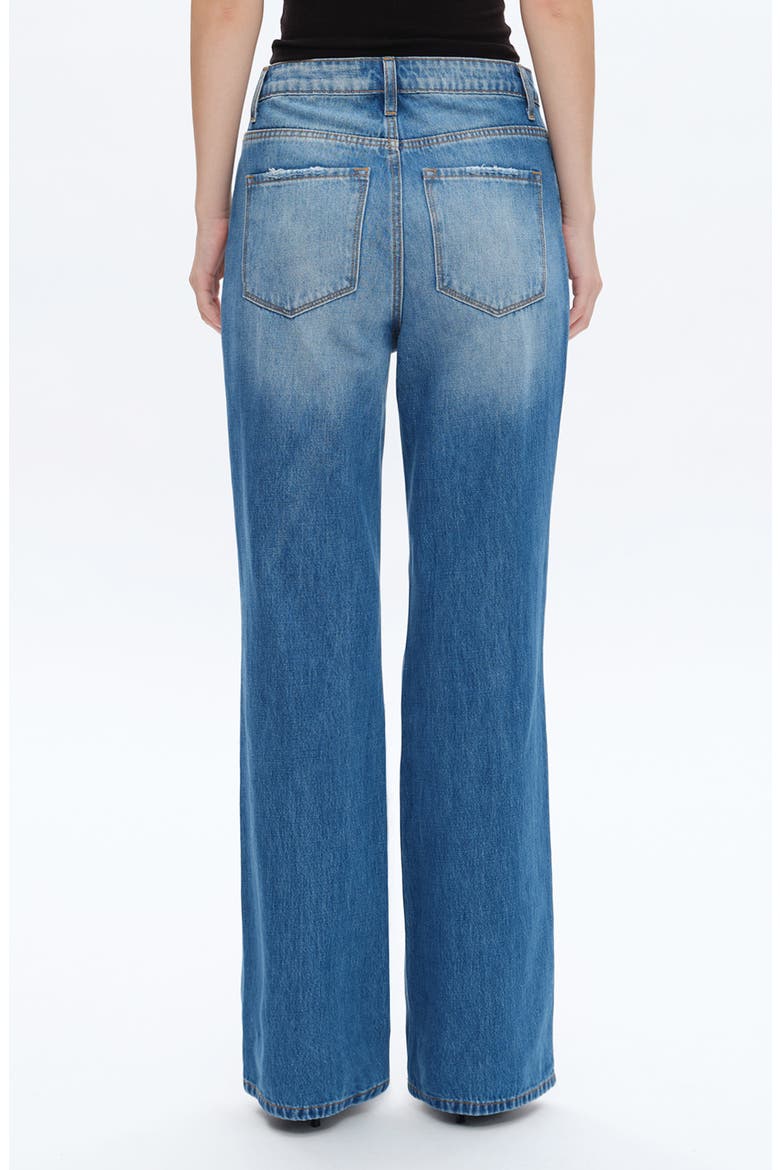 Rita Ripped Super High Waist Wide Leg Jeans, Alternate, color, VIVID BLUE