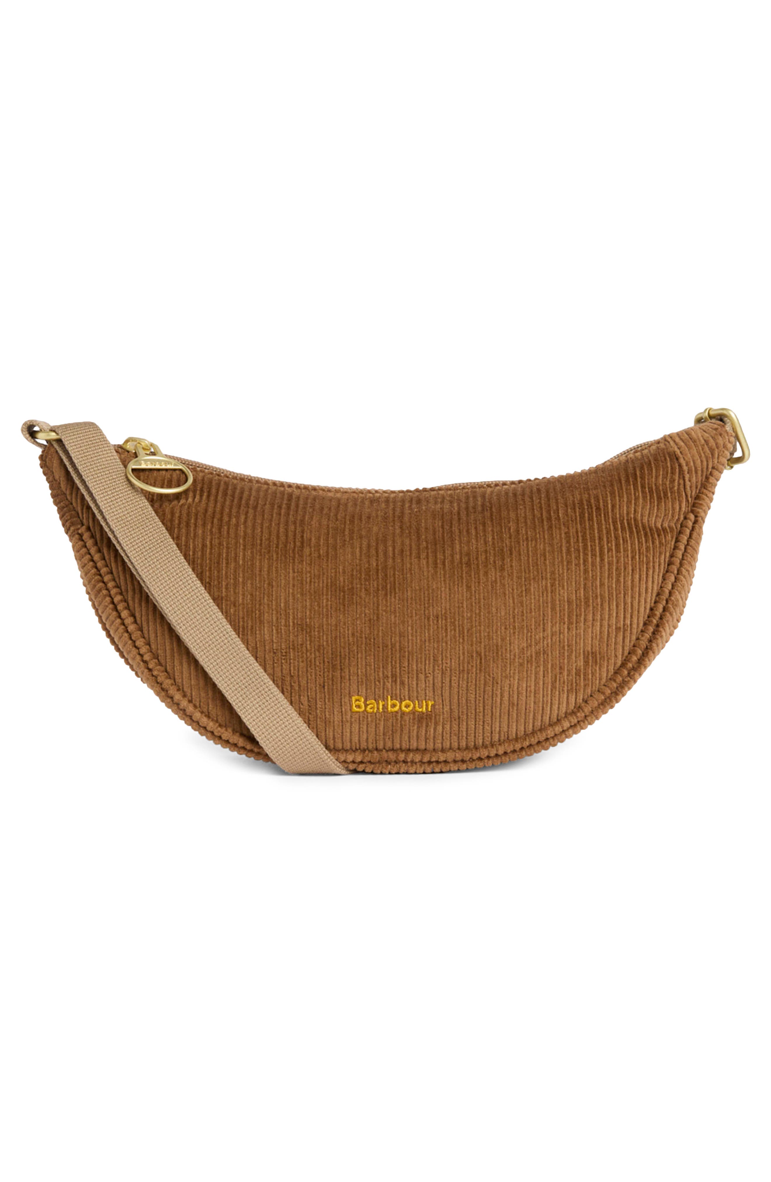 Mini Mia Cord Sling Bag, Alternate, color, BROWN