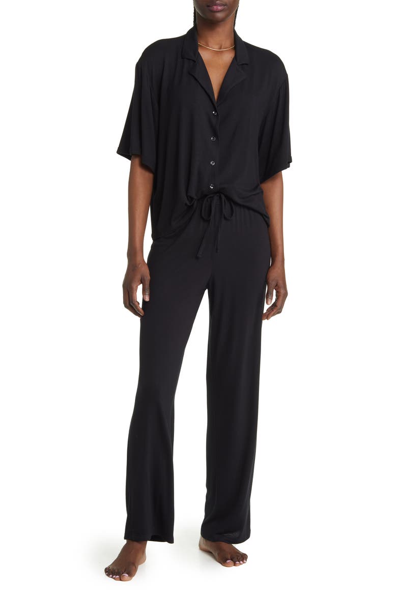 Sleepy Head Pajamas, Main, color, BLACK