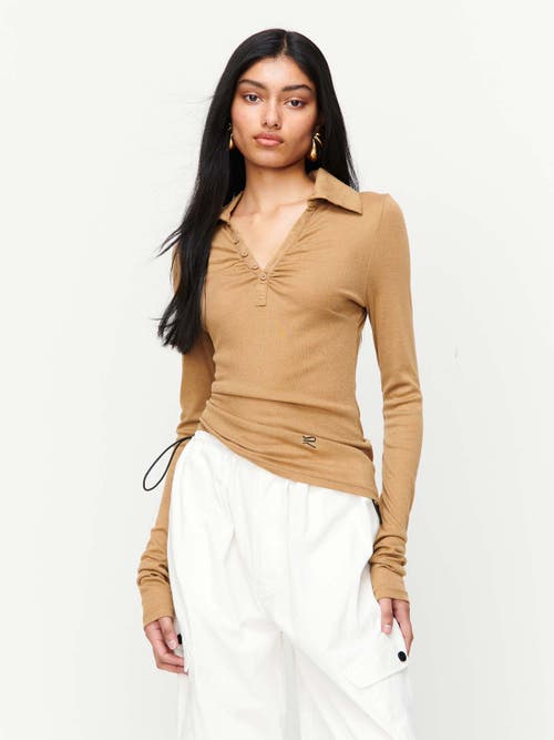 Romy Louise Knit Top In Tan