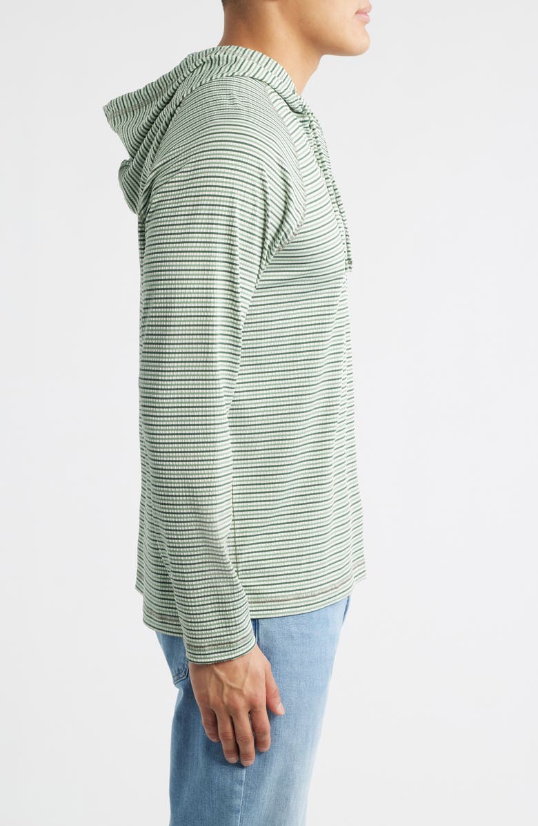 Tommy Bahama Starboard Shores Stripe Seersucker Hoodie, Alternate, color, Baytree