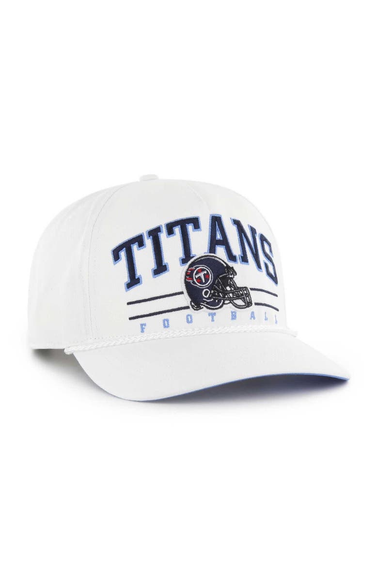 '47 Men's '47 White Tennessee Titans Roscoe Hitch Adjustable Hat, Alternate, color,