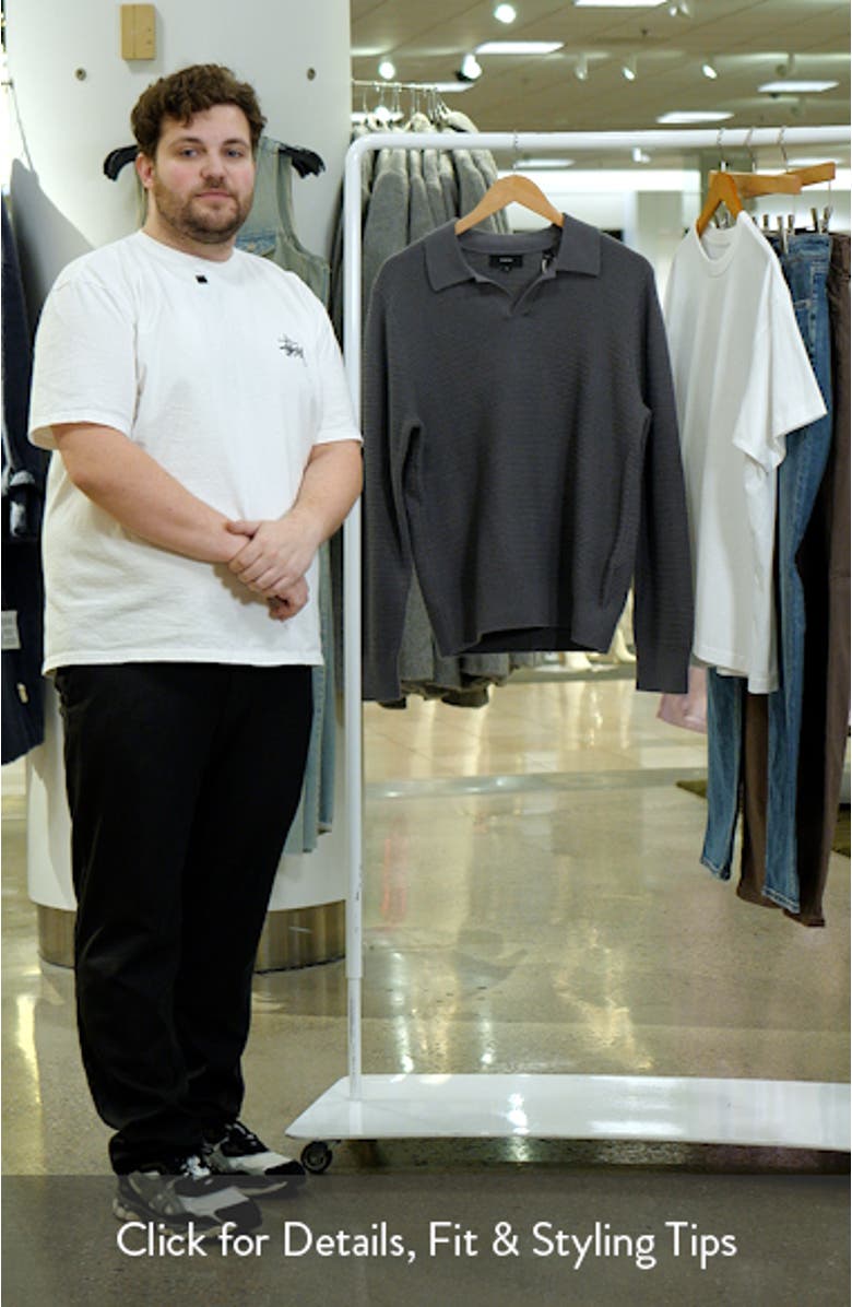 Craftsman Rib Johnny Collar Sweater, sales video thumbnail