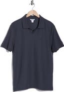 Calvin Klein Micro Waffle Johnny Collar Top