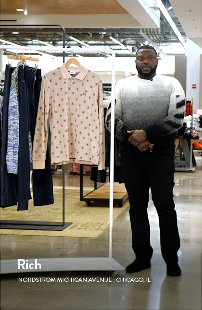 Pest Long Sleeve Jacquard Piqué Polo, sales video thumbnail