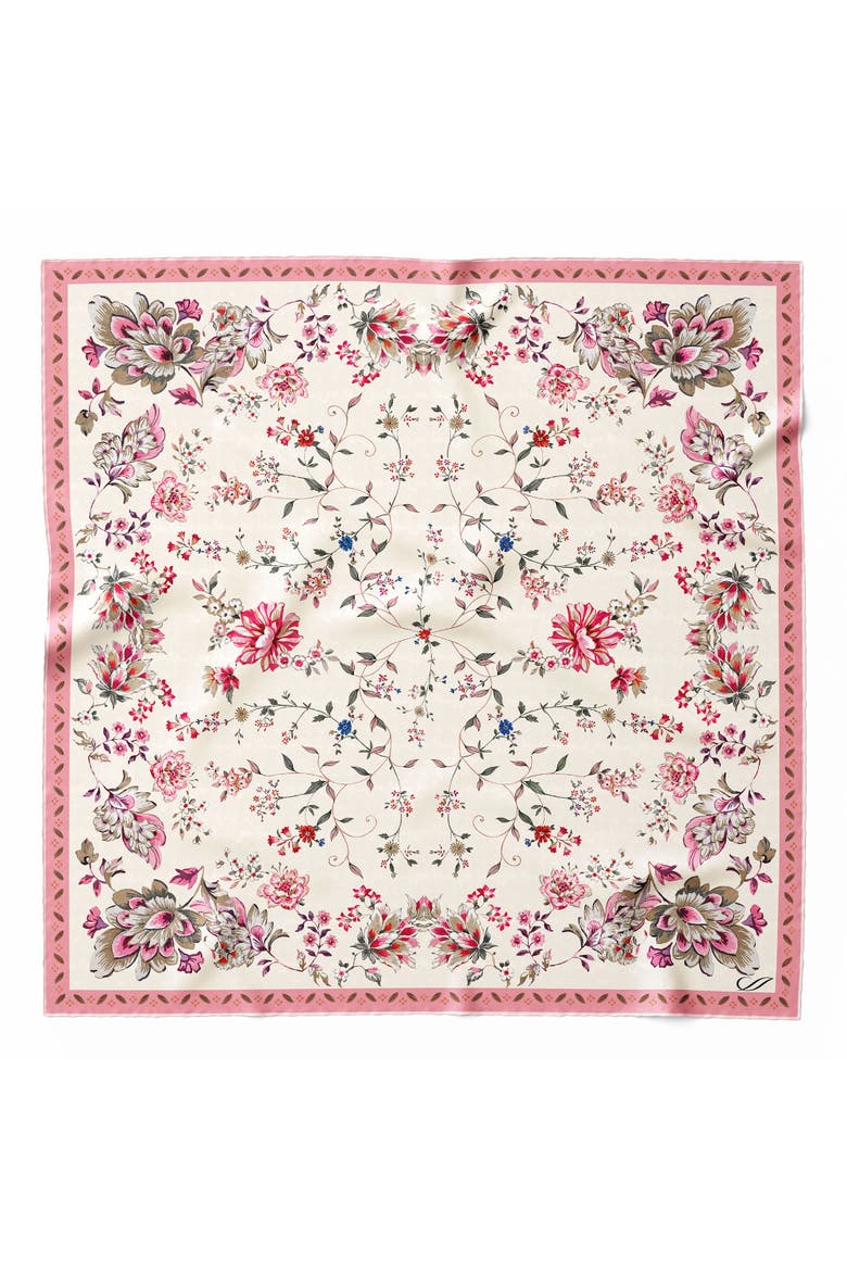 Jenna - Silk Bandana, Main, color, Pink