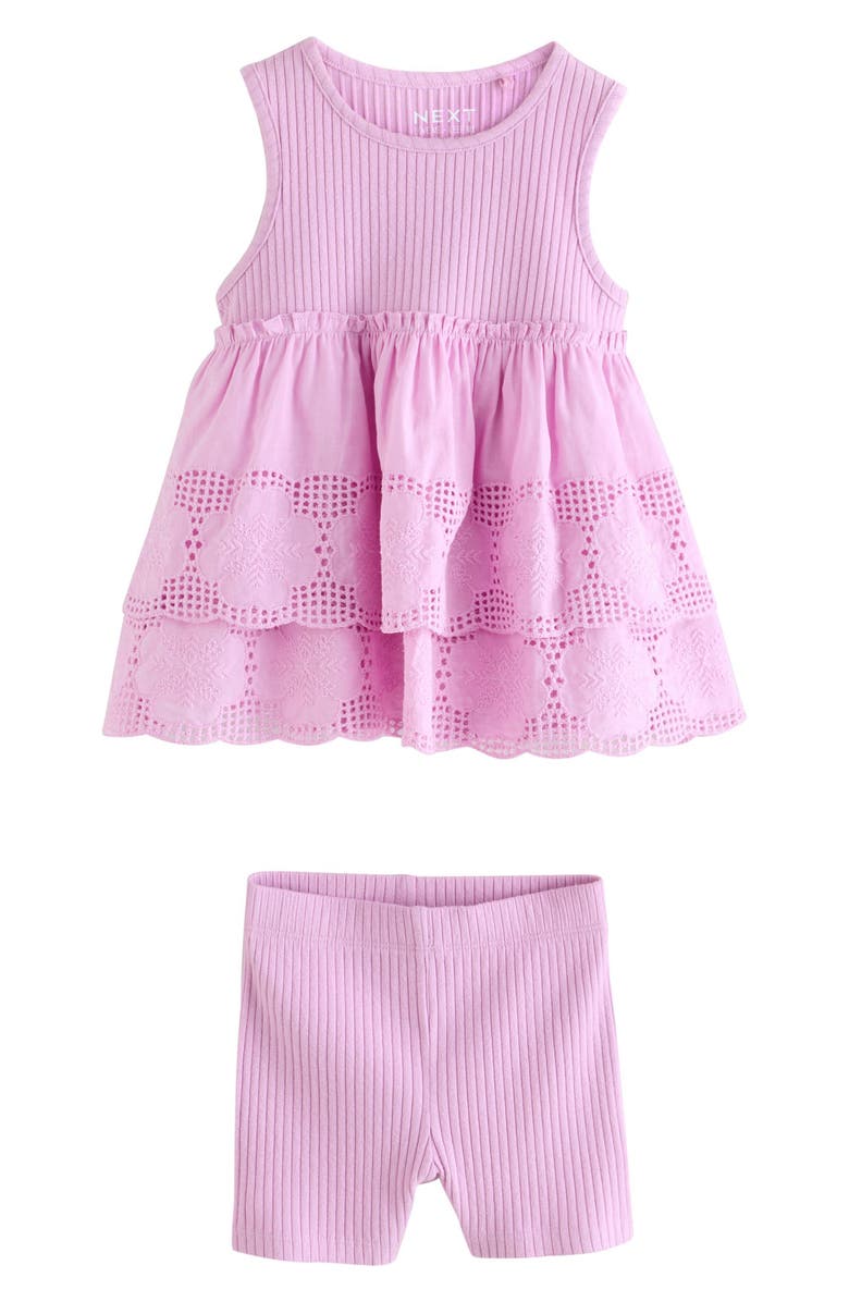 NEXT Kids' Tiered Tank & Shorts Set, Main, color, 