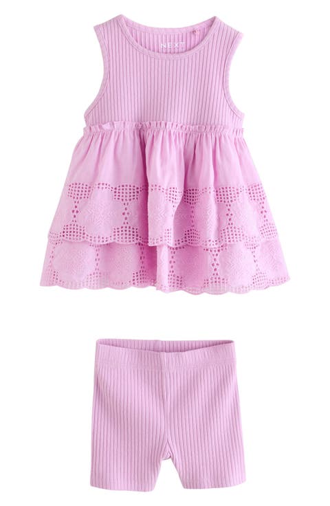 Kids' Tiered Tank & Shorts Set