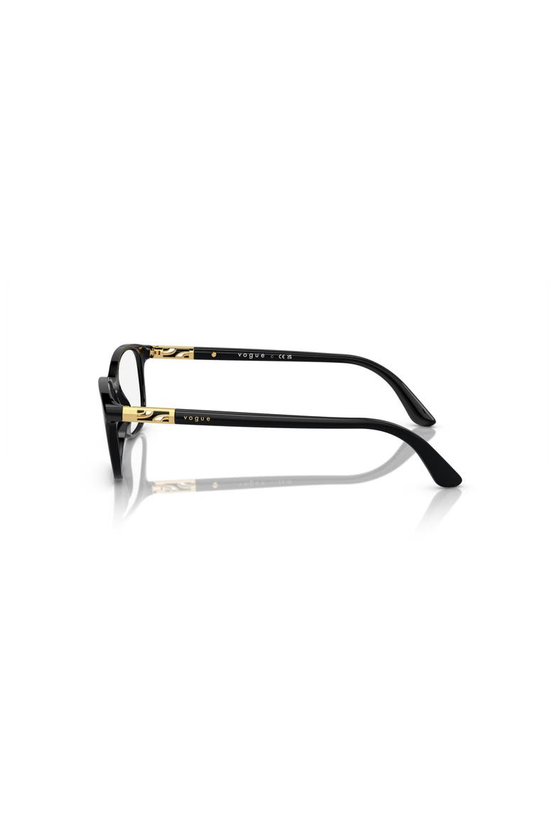 53mm Rectangle optical glasses, Alternate, color, Black