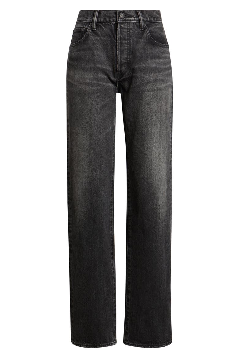 Melbourne Straight Leg Jeans, Alternate, color, BLACK