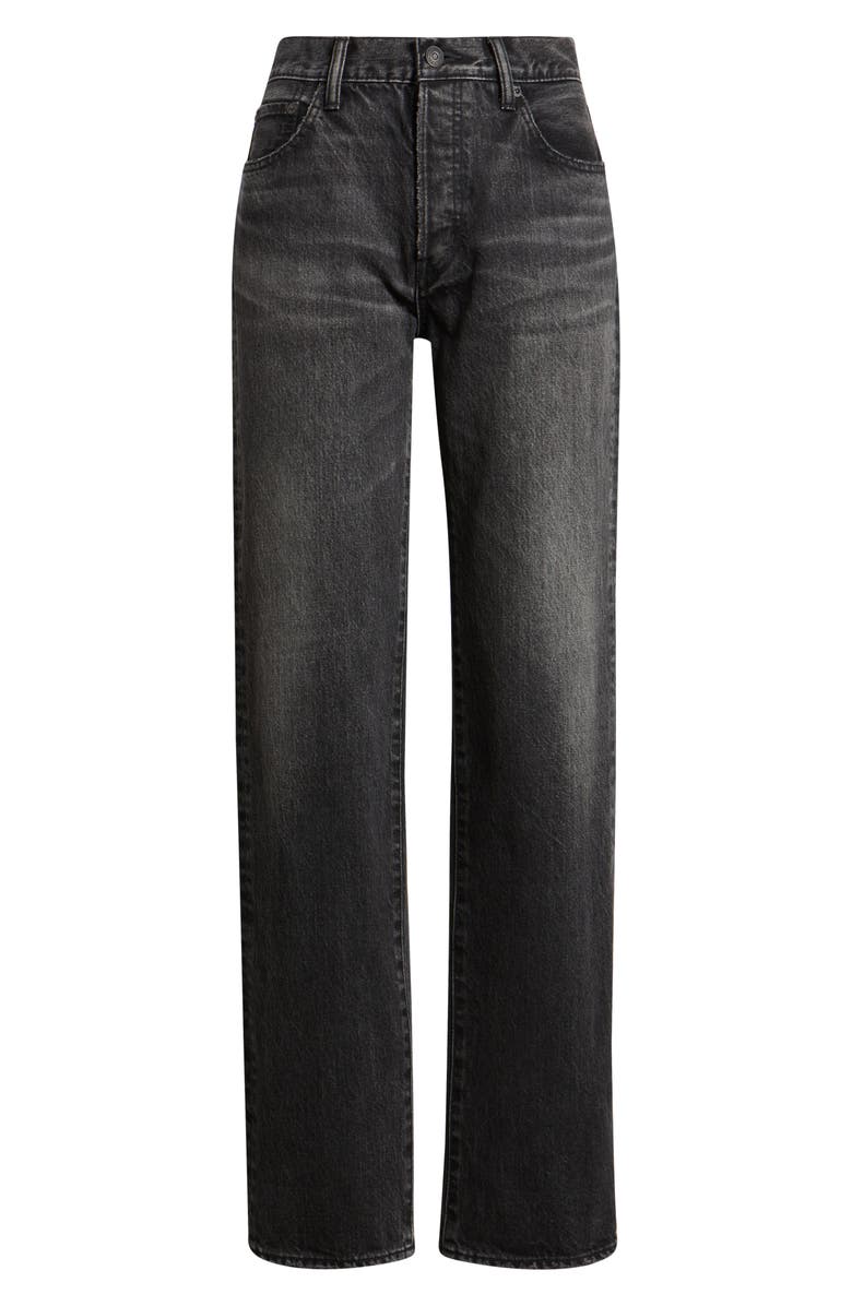 MOUSSY VINTAGE Melbourne Straight Leg Jeans, Alternate, color, Black