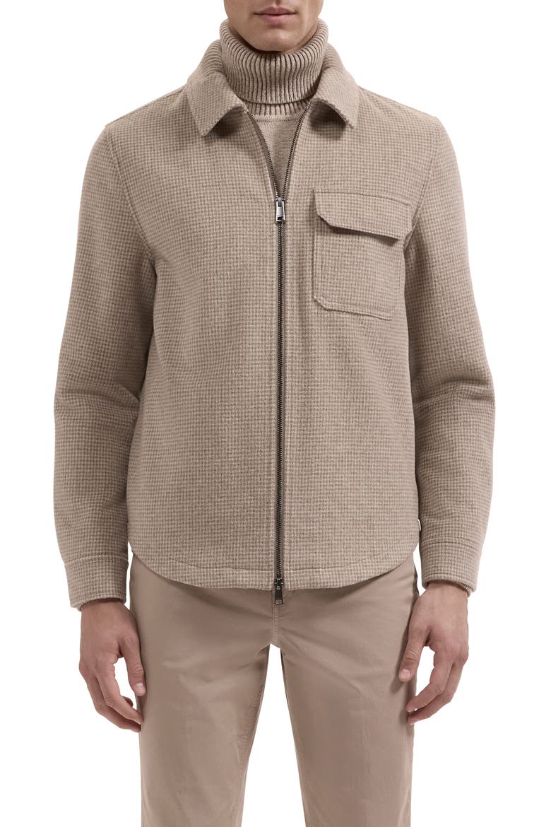 Wool Blend Shirt Jacket, Main, color, COBBLESTONE