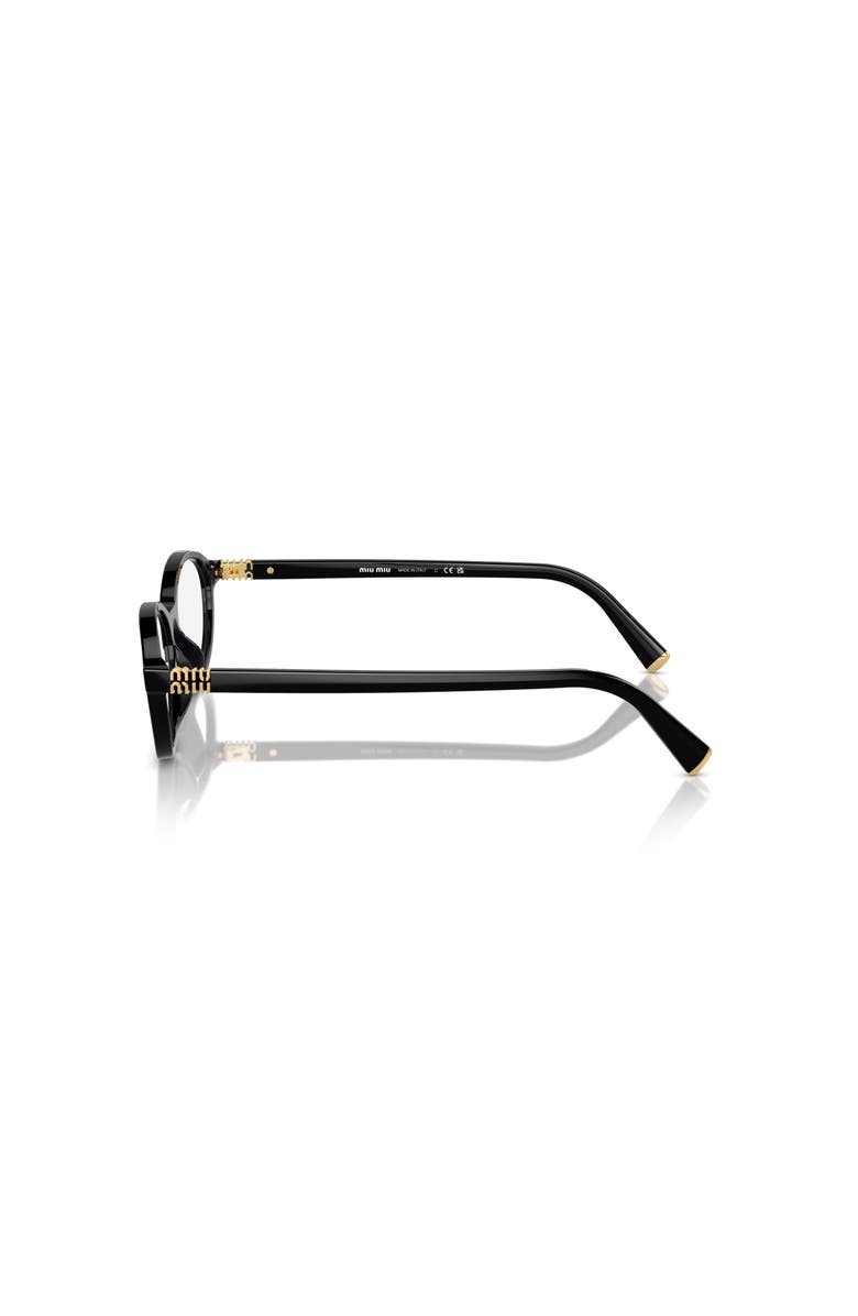 Miu Miu 54mm Oval optical glasses, Alternate, color, Black