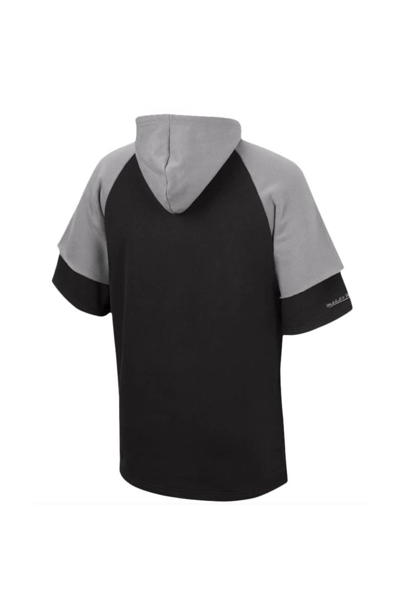 Mitchell & Ness Men's Mitchell & Ness Black Las Vegas Raiders Home Advantage Raglan Short Sleeve Pullover Hoodie, Alternate, color, Black