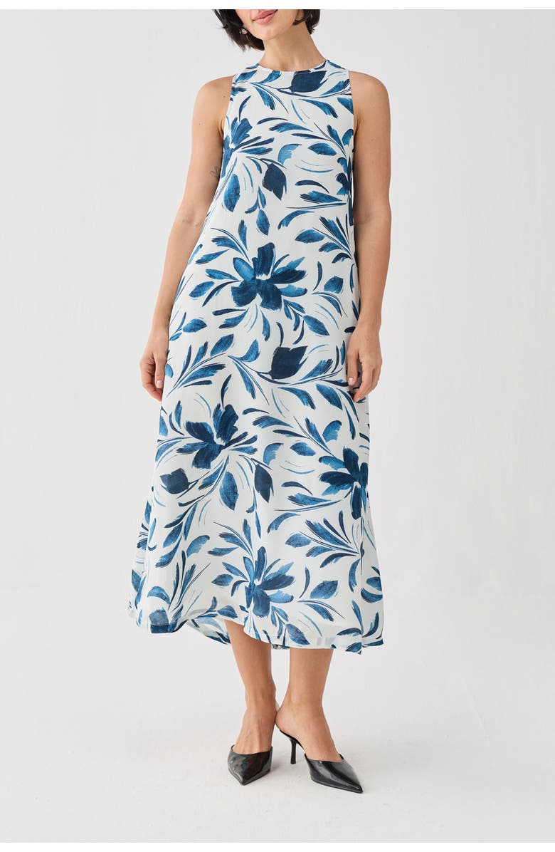Reistor Floral Sleeveless Maxi Dress, Main, color, Blue Floral