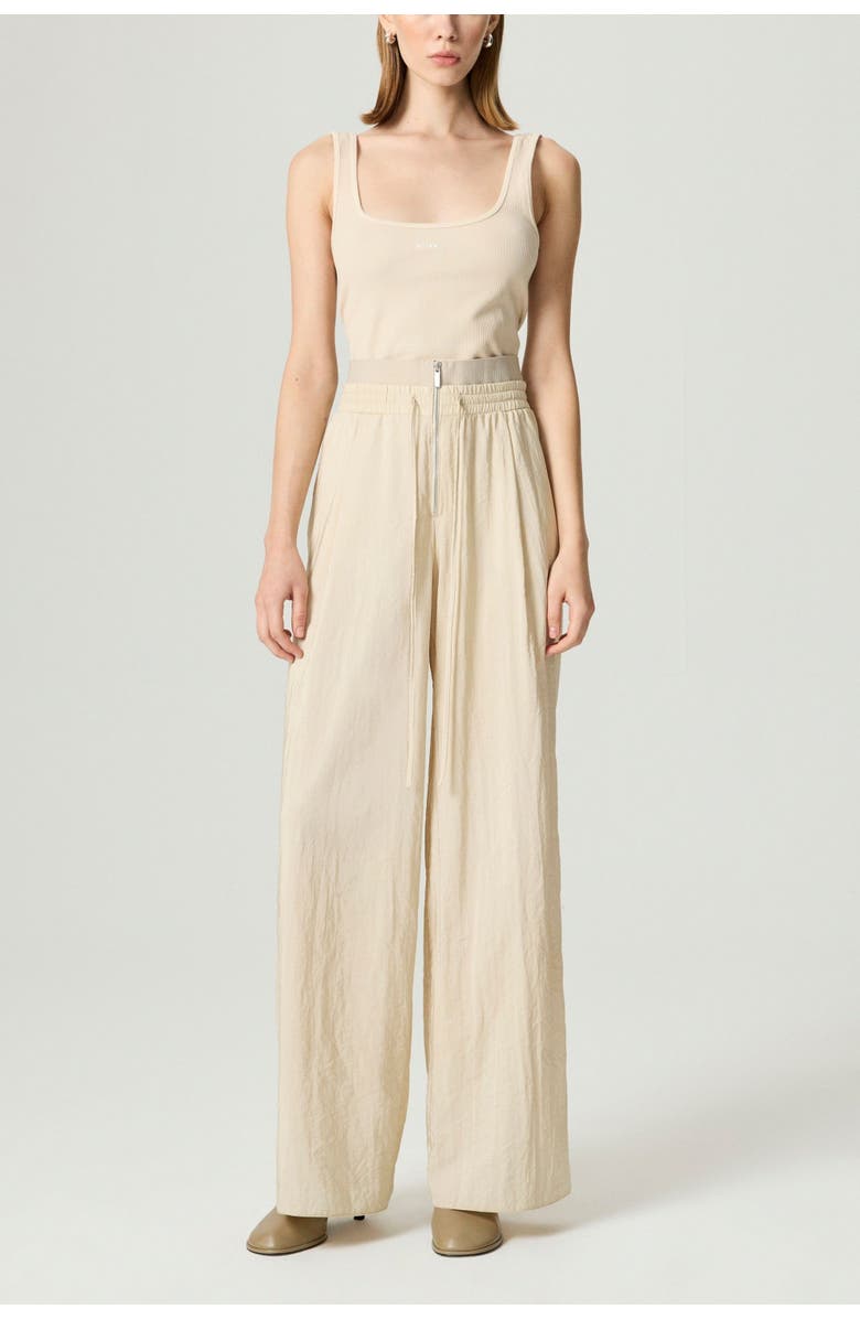 Nocturne Drawstring-Waist Relaxed Pants, Alternate, color, Ivory