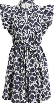 Caslon® Ruffle Tie Waist Dress