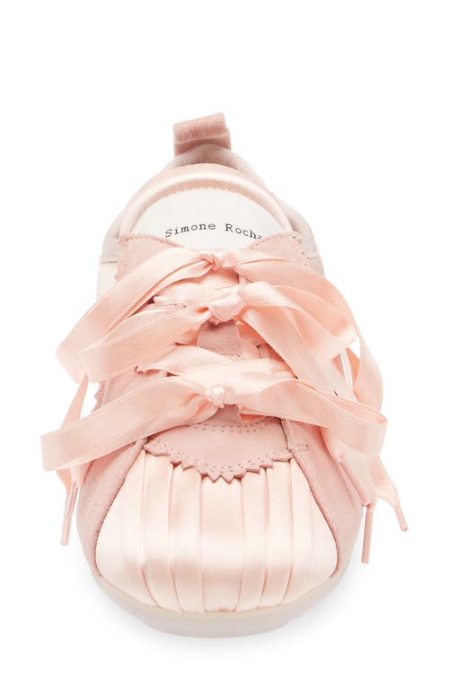 Simone Rocha Lace-up Ballet Shoes In Pink