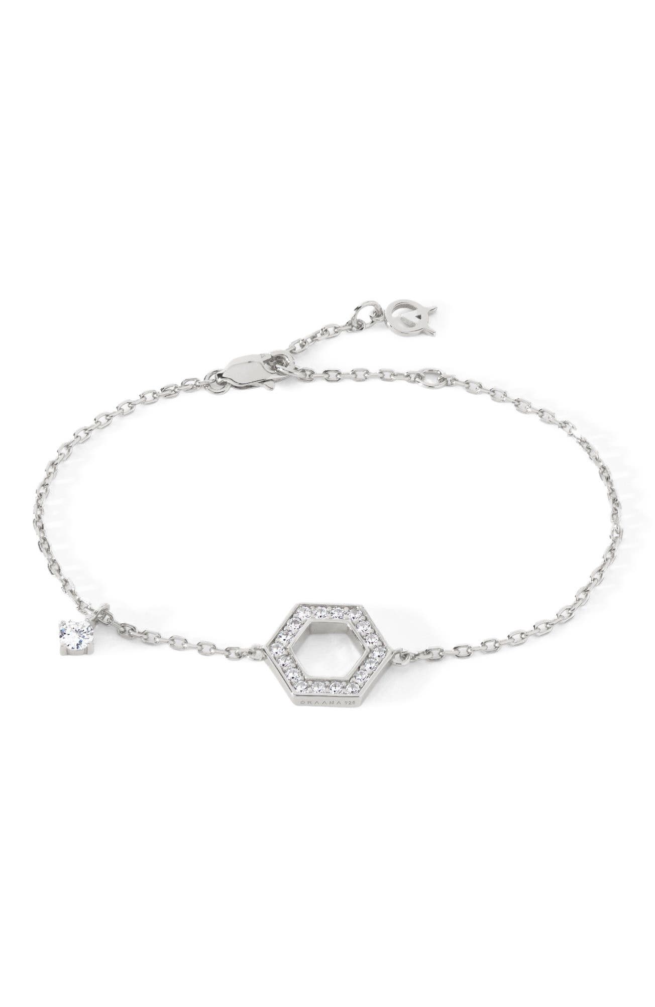 Sterling Silver/White CZ