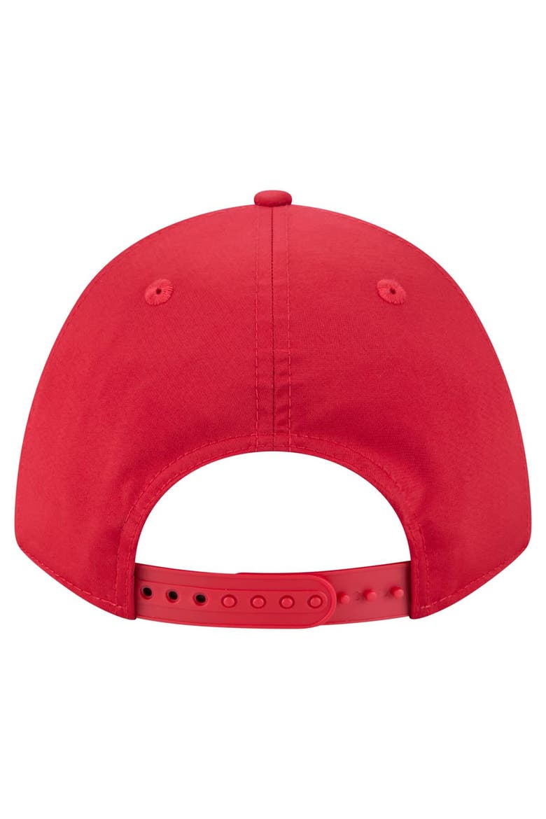 Men's New Era  White/Scarlet San Francisco 49ers Adventure Gradient 9FORTY M-Crown A-Frame Adjustable Hat, Alternate, color, White