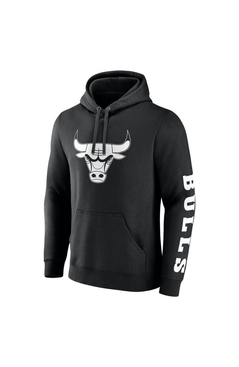 FANATICS Men's Fanatics Black Chicago Bulls Put Me In Coach Fleece Pullover Hoodie, Alternate, color,