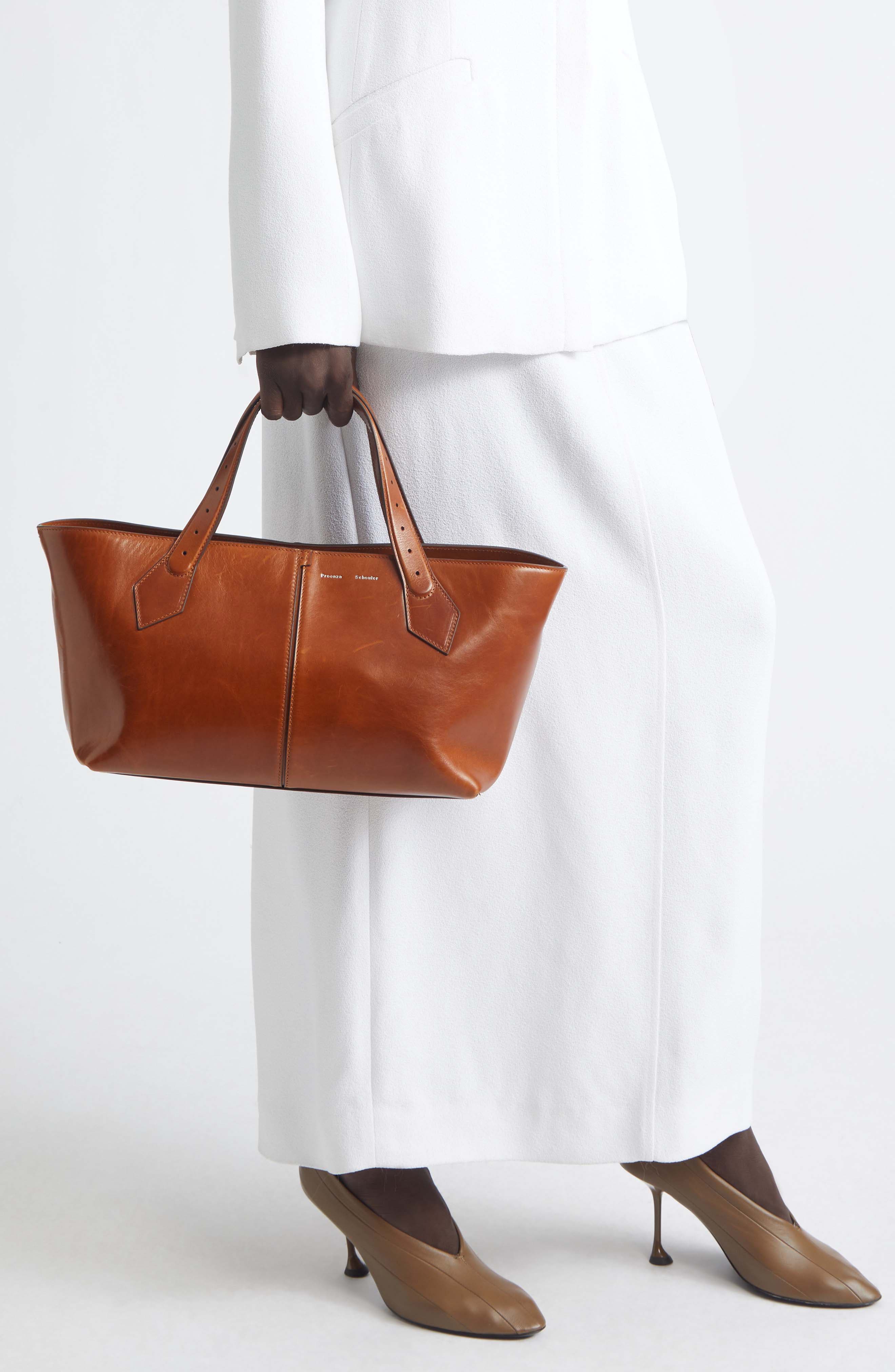 Chelsea Leather East/West Tote, Alternate, color, SADDLE