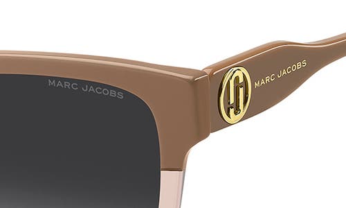 Marc Jacobs 53mm Gradient Square Sunglasses In Brown
