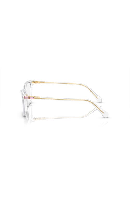 Swarovski 51mm Rectangle Optical Glasses In White