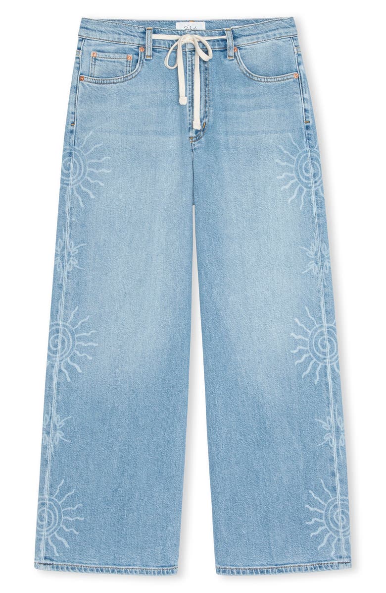 Rails Angeleno Drawstring Crop Wide Leg Jeans, Alternate, color, Soleil Laser