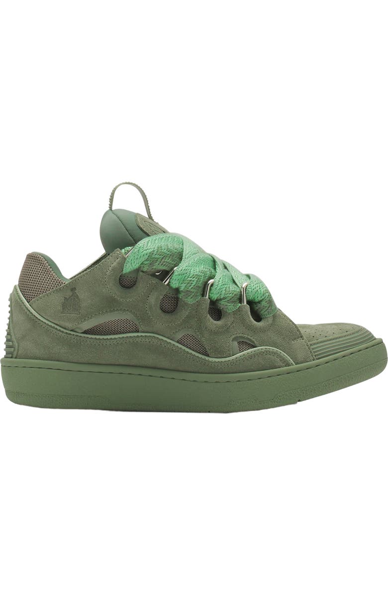 Lanvin Curb Monochrome Leather sneakers, Main, color,