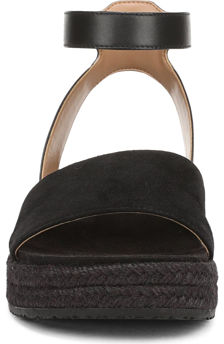 Vionic Yucca Platform Ankle Strap Sandal, Alternate, color, Black