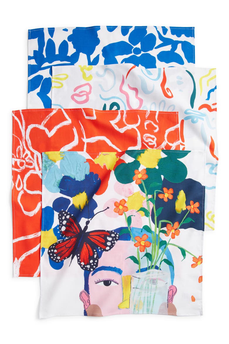 Cristina Martinez Set of 4 Napkins, Alternate, color, ADD WATER SET